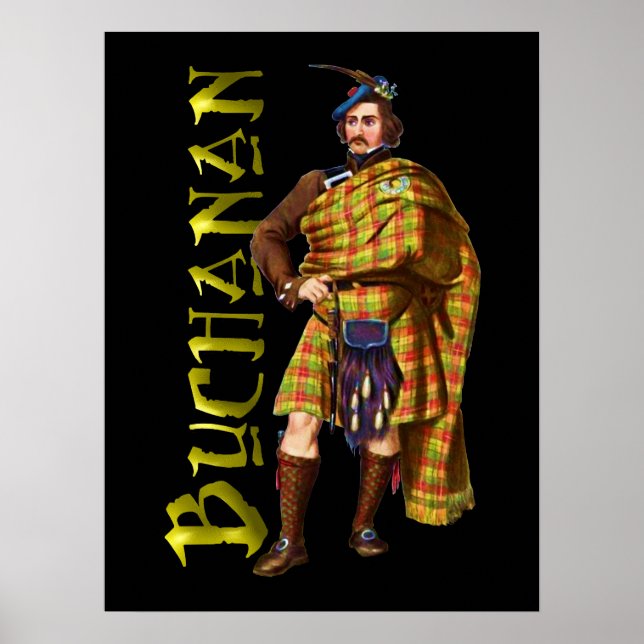 Clan Buchanan Scottish Highland Dream Poster (Frente)