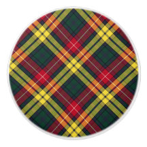 Clan Buchanan Yellow e Green Scottish Xadrez