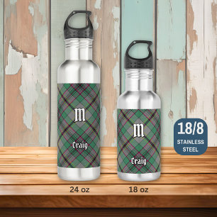 Clan Craig Tartan Garrafa de Água de Aço Inoxidáve