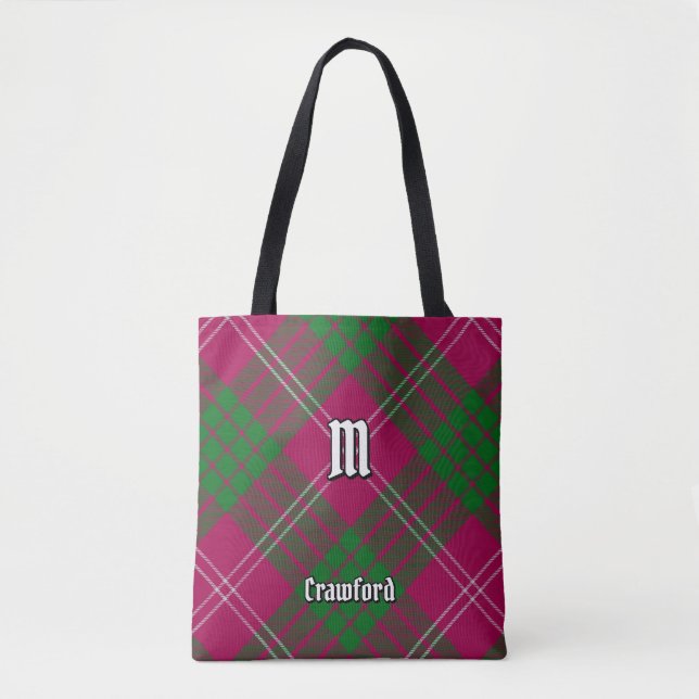 Clan Crawford Tartan Tote Bag (Frente)
