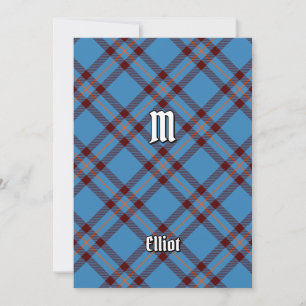 Clan Elliot Ancient Tartan Convite