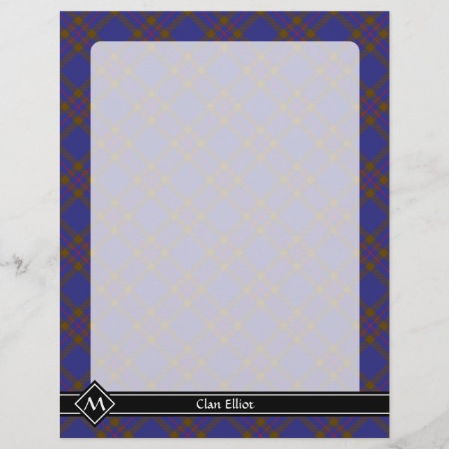 Clan Elliot Modern Tartan Flyer (Frente)