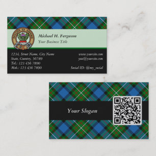 Clan Ferguson Tartan Cartão de visita