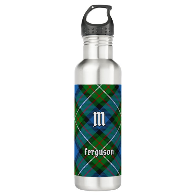 Clan Ferguson Tartan Garrafa de Água de Aço Inoxid (Frente)