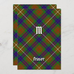 Clan Fraser caçando convite do Tartan