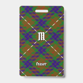 Clan Fraser caçando Crachá de Tartan