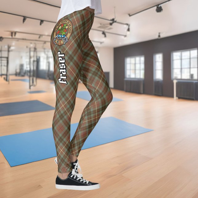 Clan Fraser Caçando Leggings Tartan Meteoradas (Criador carregado)