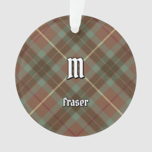 Clan Fraser Caçando Ornamento De Tartan Atingido