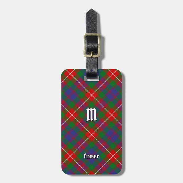 Clan Fraser da Etiqueta de Bagagem Lovat Tartan (Frente Vertical)