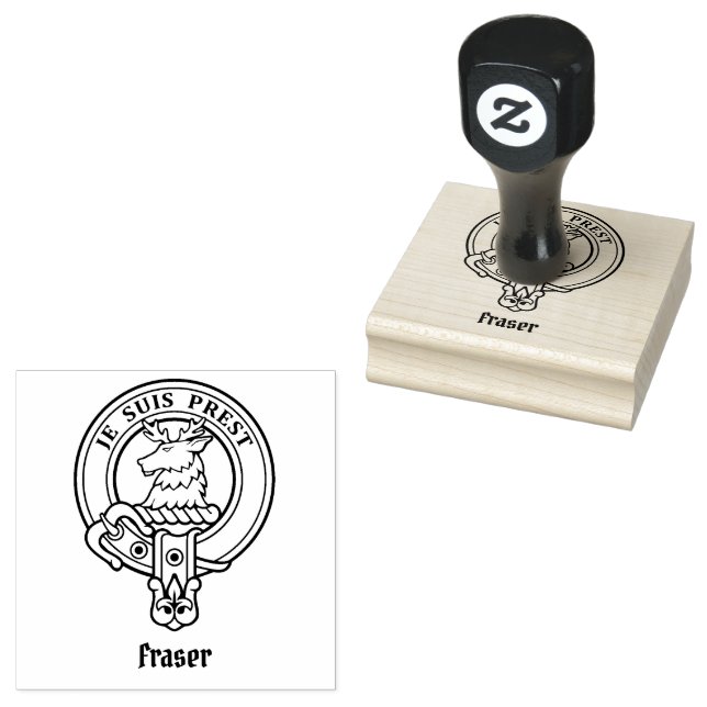 Clan Fraser do Carimbo de Borracha Lovat Crest (Carimbado)