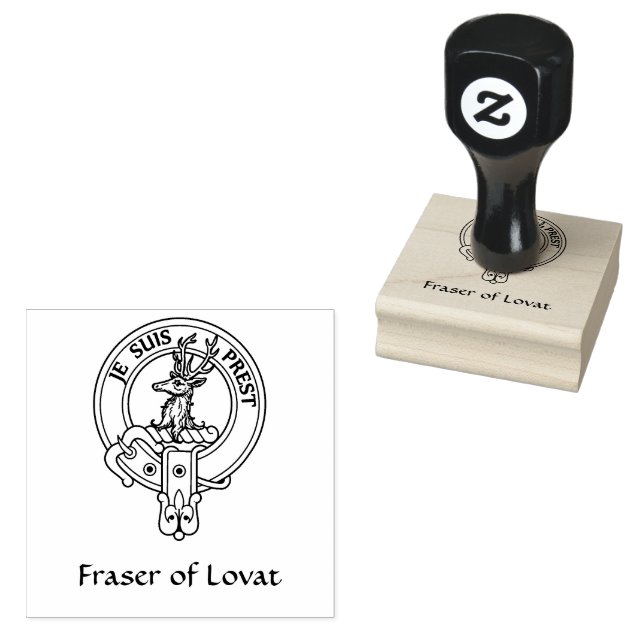 Clan Fraser do Carimbo de Borracha Lovat Crest (Carimbado)