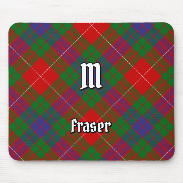 Clan Fraser Tartan Mouse Pad (Frente)
