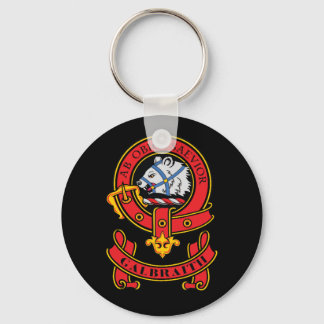 Clan Galbraith Button Chaveiro