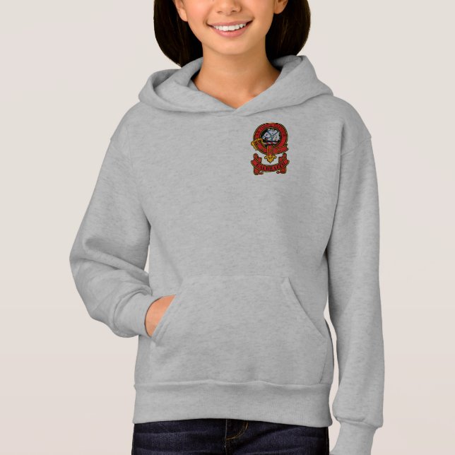 Clan Galbraith Girls Hoodies com Clan Crest (Frente)