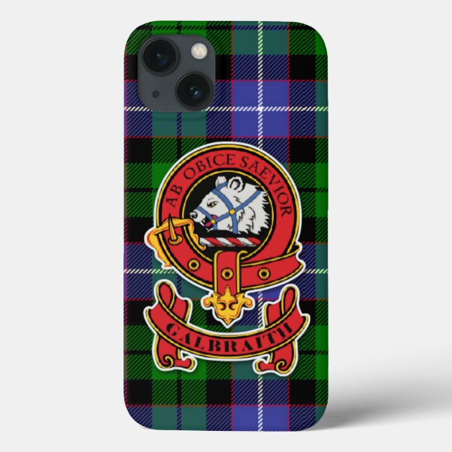 Clan Galbraith Iphone 13 Caso (Verso)