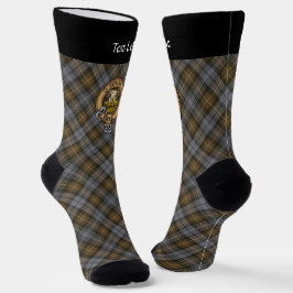 Clan Gordon Crest sobre caça às intempéries Tartan