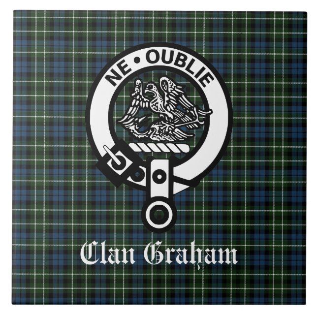 Clan Graham Montrose Tartan & Crest (Frente)