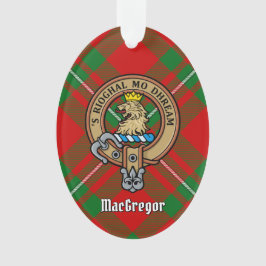 Clan Gregor Crest sobre Ornamento Tartan