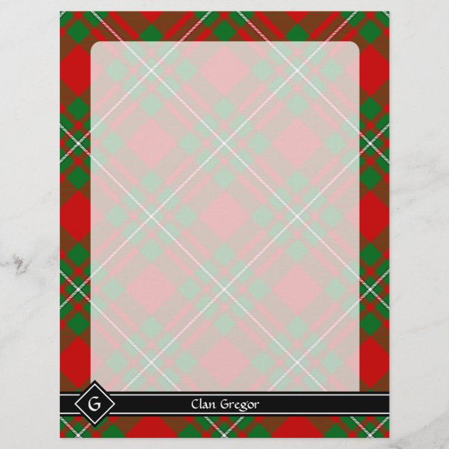 Clan Gregor Tartan Flyer (Frente)