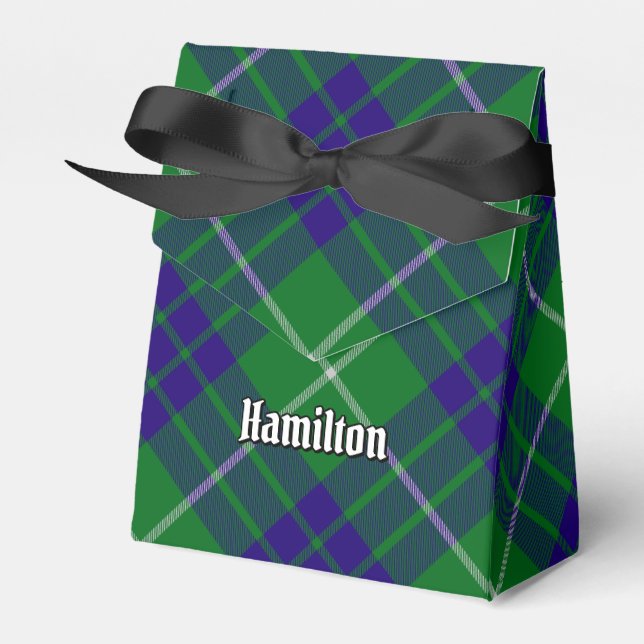 Clan Hamilton Caça Caixa de Favor do Tartan (Frente)