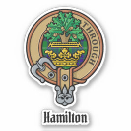 Clan Hamilton Crest sobre a caça ao adesivo de Tar