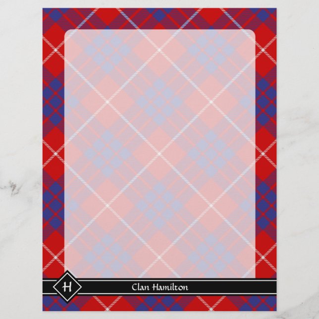 Clan Hamilton Red Tartan Flyer (Frente)