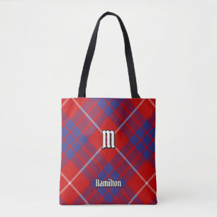 Clan Hamilton Red Tartan Tote Bag