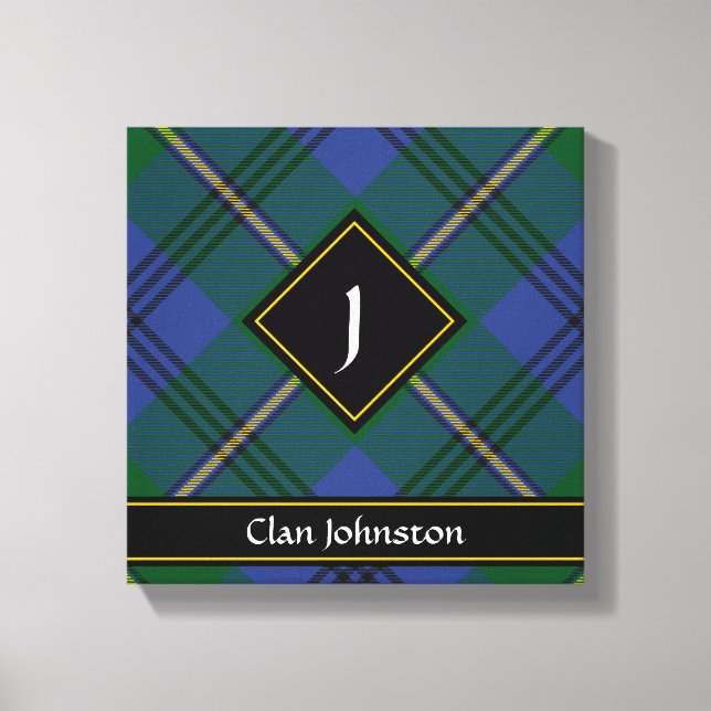 Clan Johnston Tartan Canvas Print (Frente)