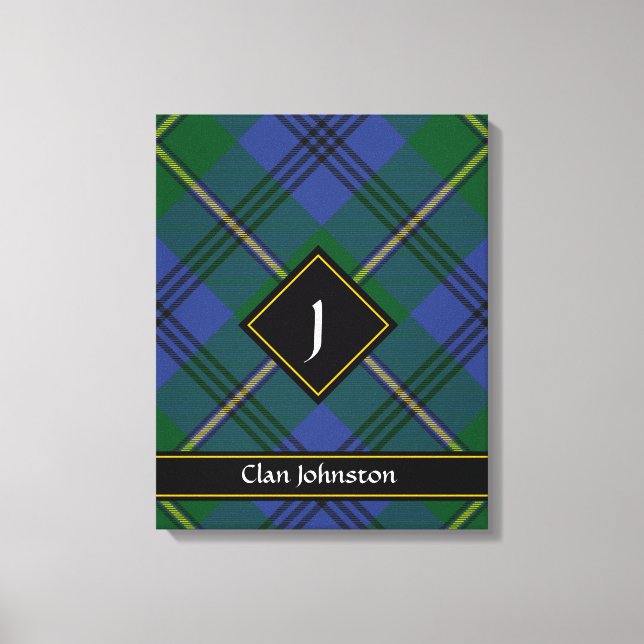 Clan Johnston Tartan Canvas Print (Frente)