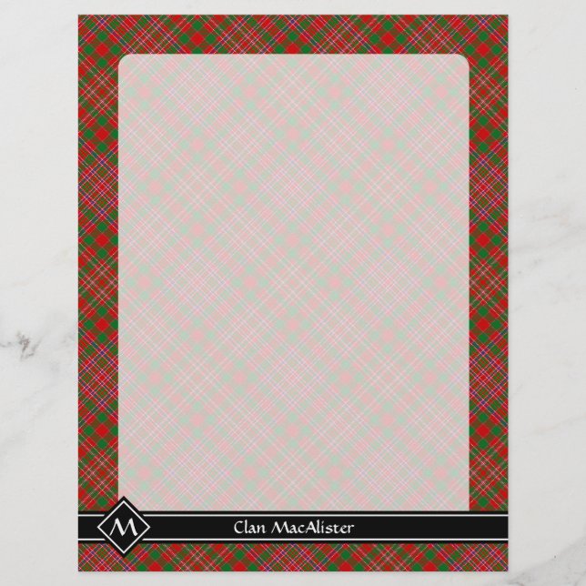 Clan MacAlister Tartan Flyer (Frente)