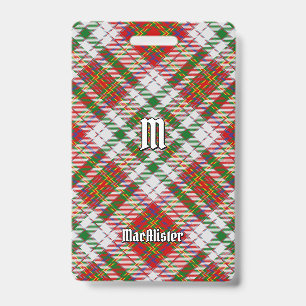 Clan MacAlister Vestir Crachá Tartan