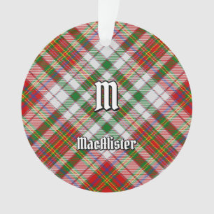 Clan MacAlister Vestir Ornamento do Tartan