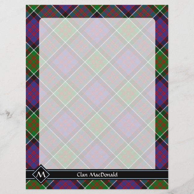 Clan MacDonald do Clanranald Tartan Flyer (Frente)