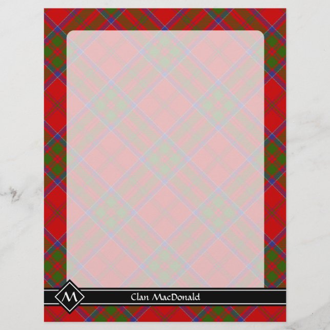 Clan MacDonald do Keppoch Tartan Flyer (Frente)