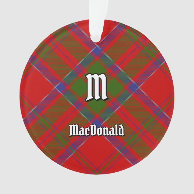 Clan MacDonald do Ornamento Keppoch Tartan (Frente)