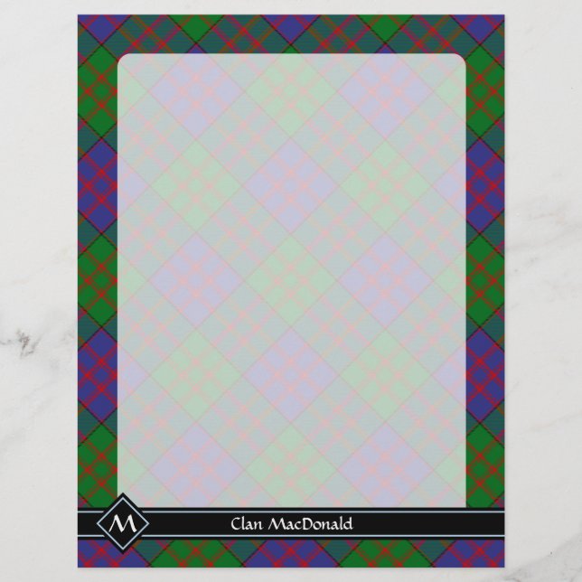 Clan MacDonald Tartan Flyer (Frente)