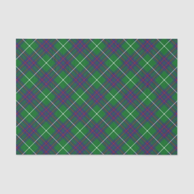 Clan MacIntyre Caçando Papel Tecido Tartan (Frente )