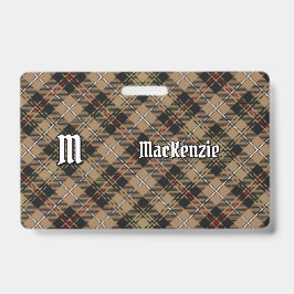 Clan MacKenzie Brown caçando Crachá de Tartan