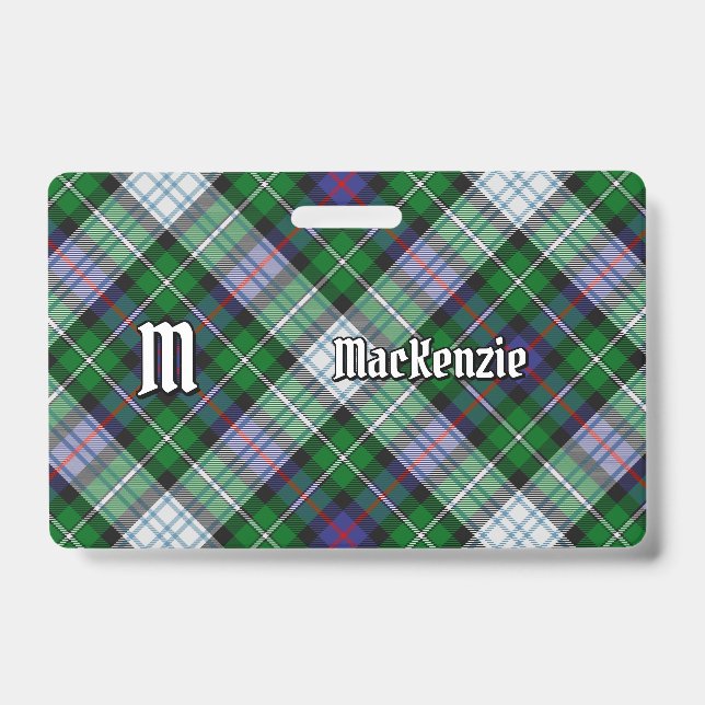 Clan MacKenzie Dress Tartan Crachá (Frente)