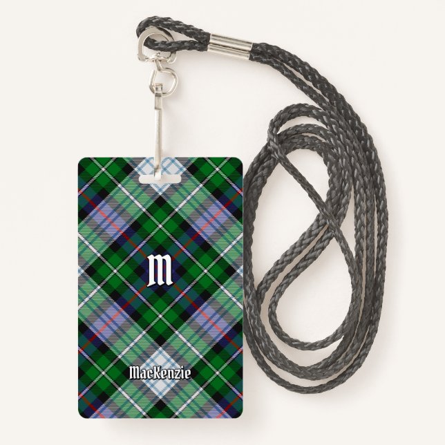 Clan MacKenzie Dress Tartan Crachá (Frente com cordão)