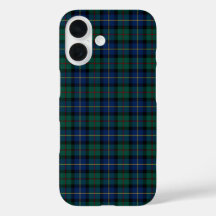 Clan MacLeod de Skye Tartan Green e Blue Xadrez