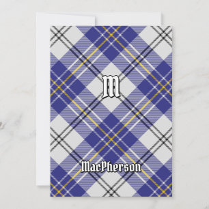 Clan MacPherson Blue Dress Tartan Convite