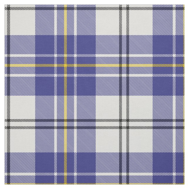 Clan MacPherson Blue Dress Tartan Tecido (Modelo)