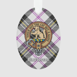 Clan MacPherson Crest sobre Vestido Ornamento de T