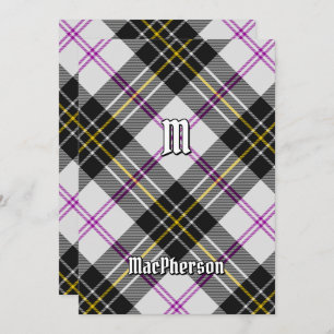 Clan MacPherson Dress Tartan Convite