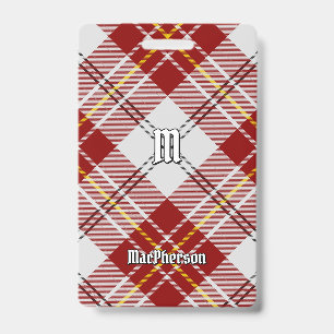 Clan MacPherson Red Dress Tartan Crachá