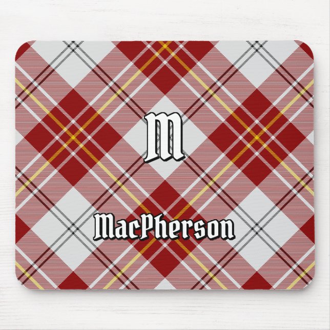 Clan MacPherson Red Dress Tartan Mouse Pad (Frente)