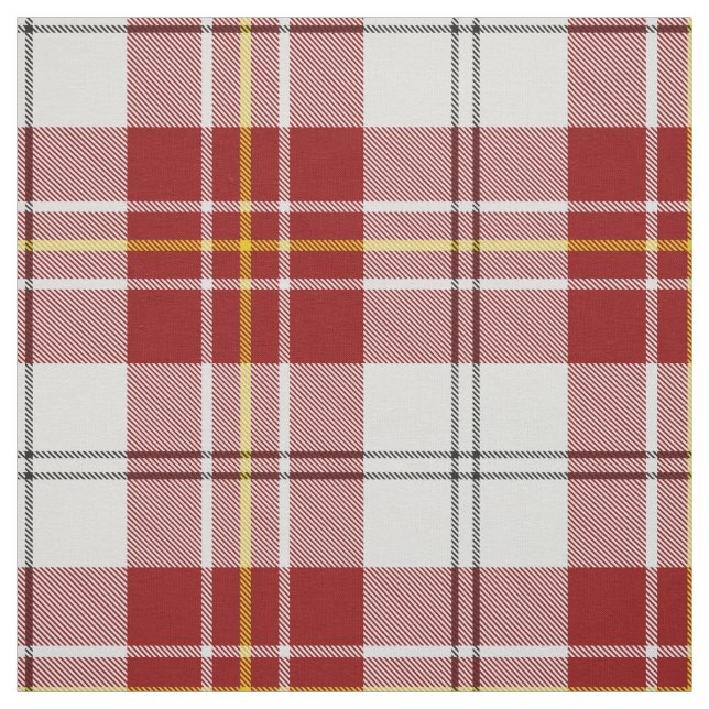 Clan MacPherson Red Dress Tartan Tecido (Modelo)