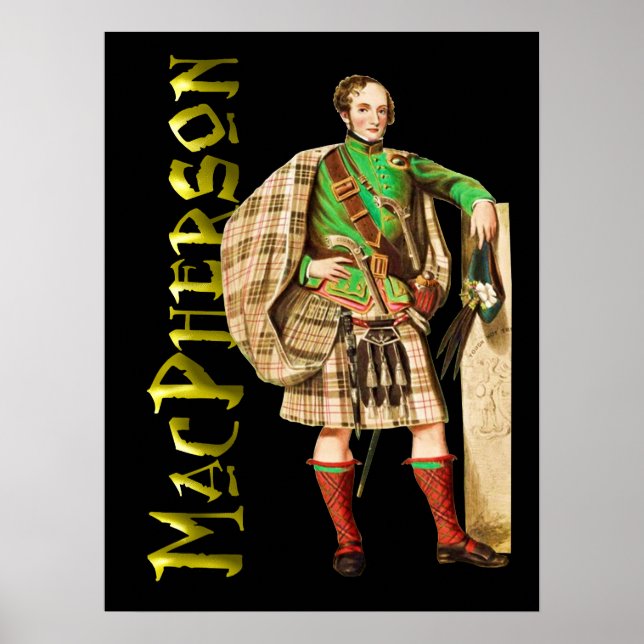 Clan MacPherson Scottish Highland Dream Poster (Frente)