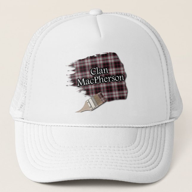 Clan MacPherson Tartan Paint Brush Boné (Frente)